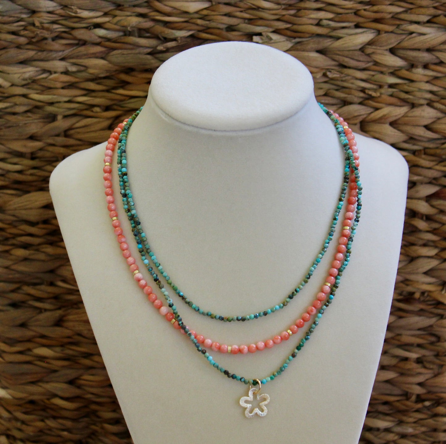 Turquoise Double Strand Necklace