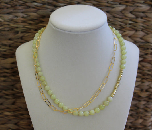 Olive Jade Necklace