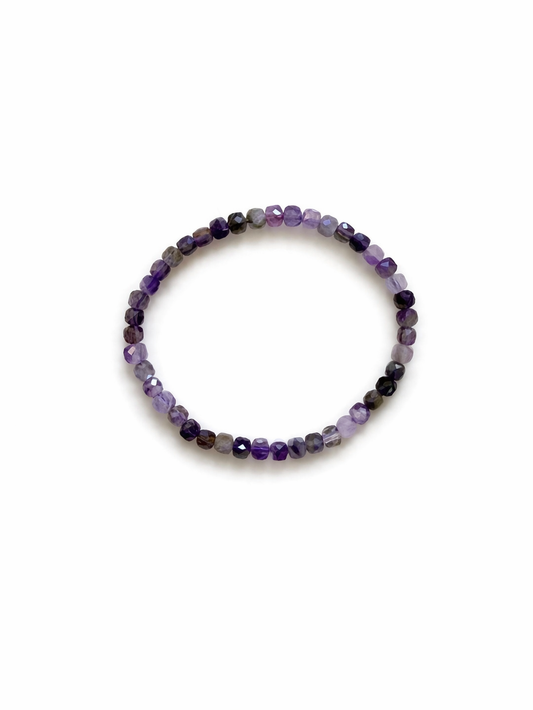 Faceted Amethyst Bracelet