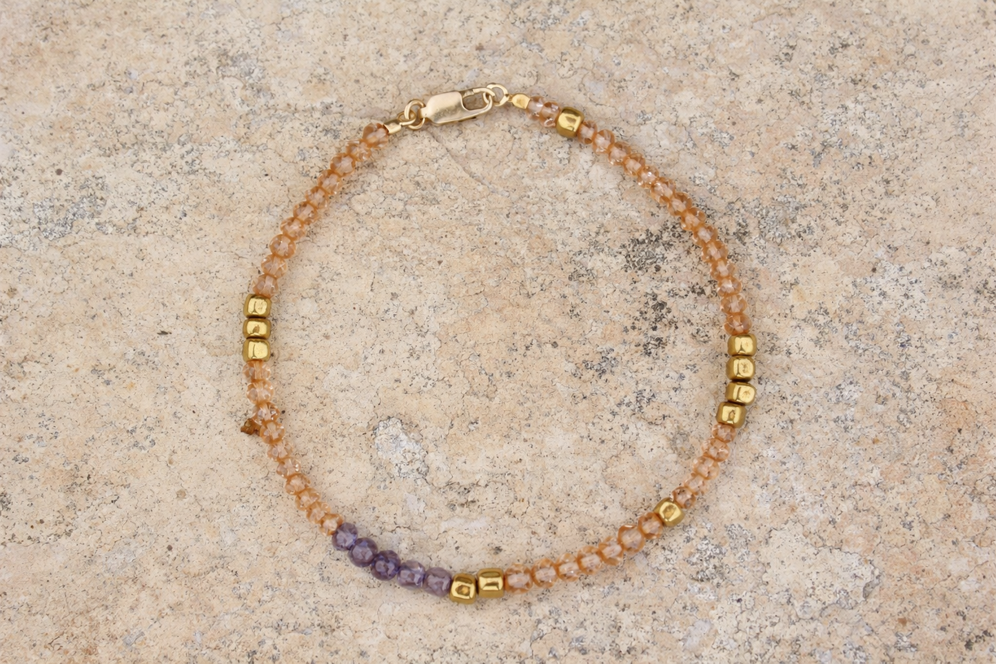 Carnelian and Amethyst Bracelet