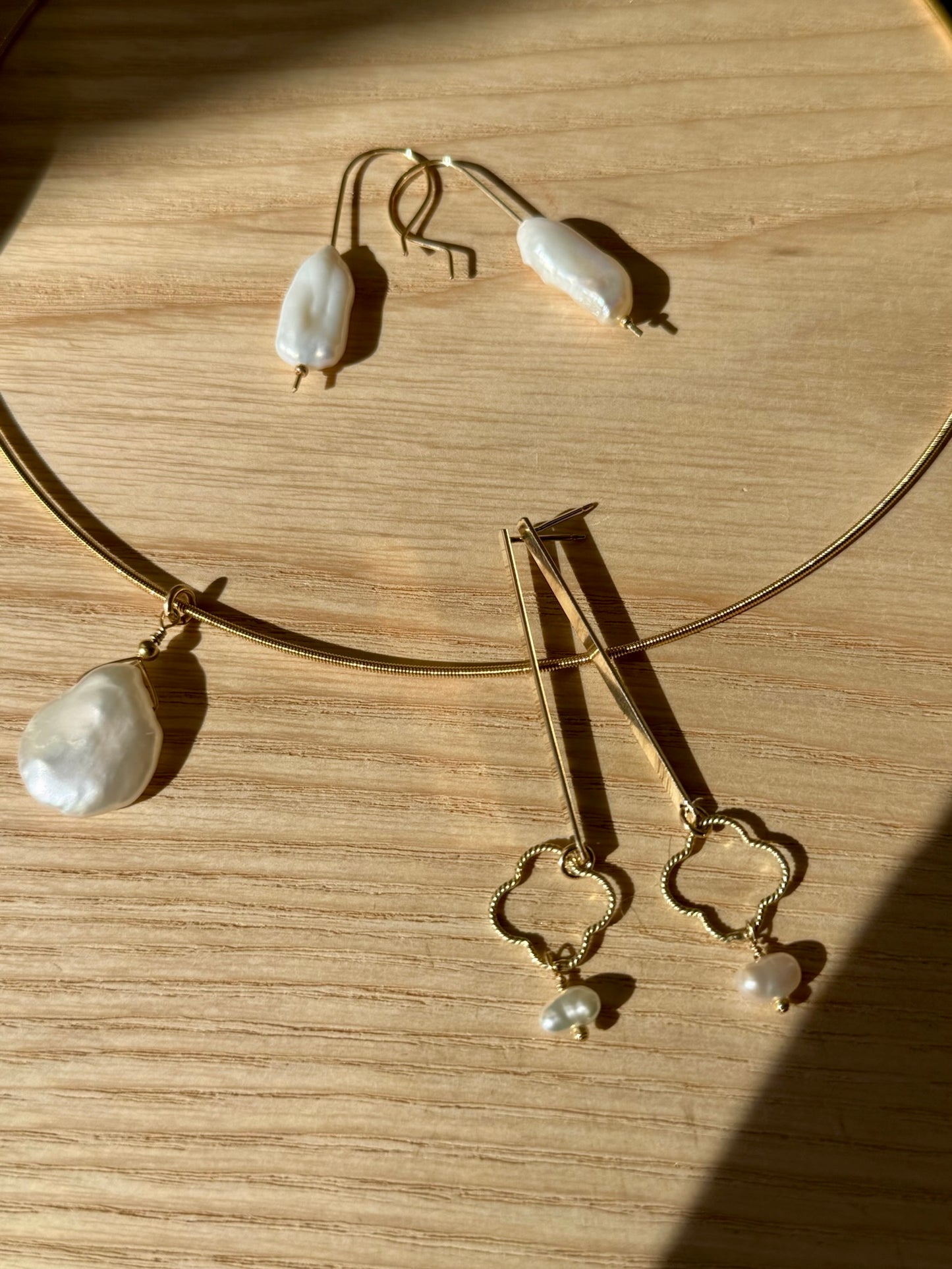 Pearl Stick Earrings