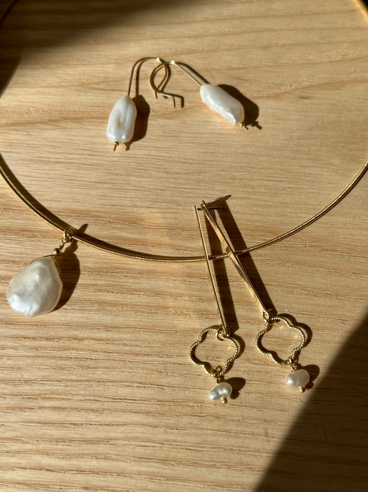 Pearl Stick Earrings