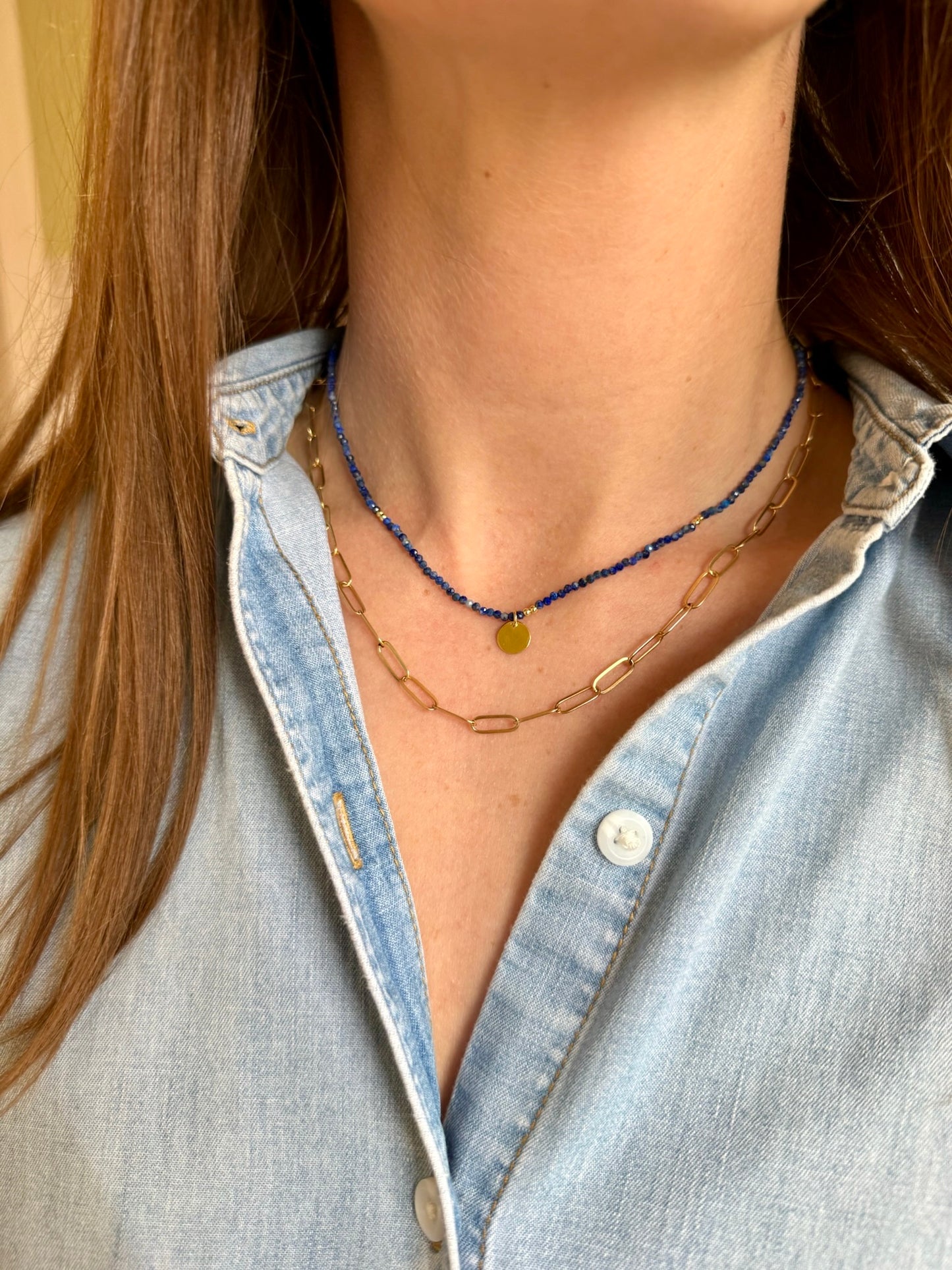 Everyday Beaded Disc Necklaces