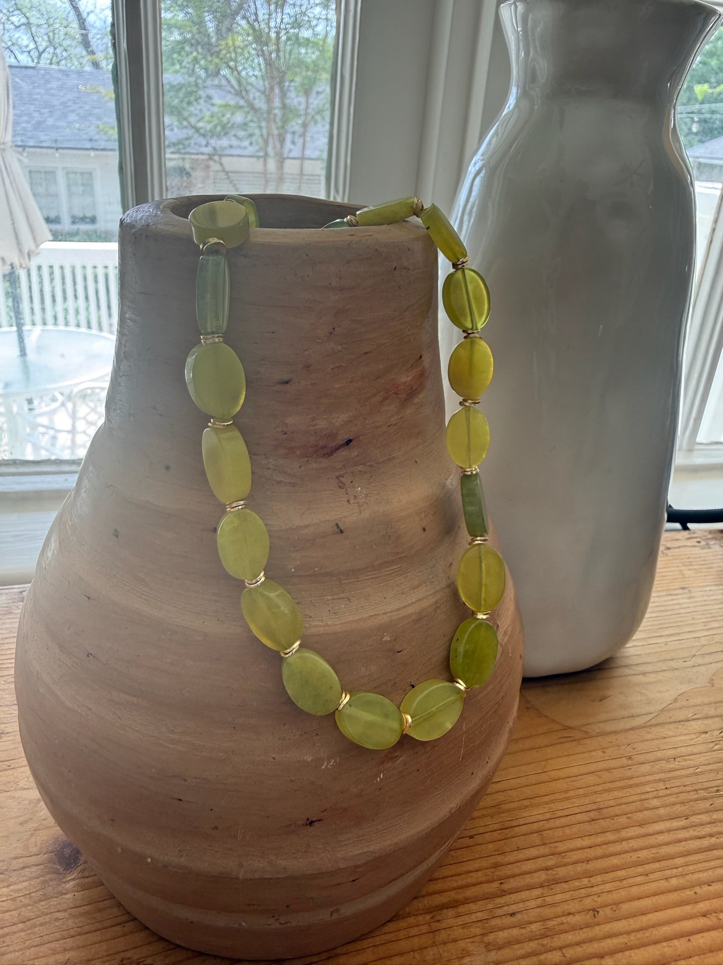 New Jade Beaded Necklace