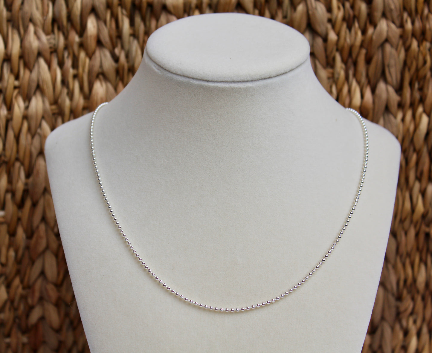 Sterling Silver Bead Necklace