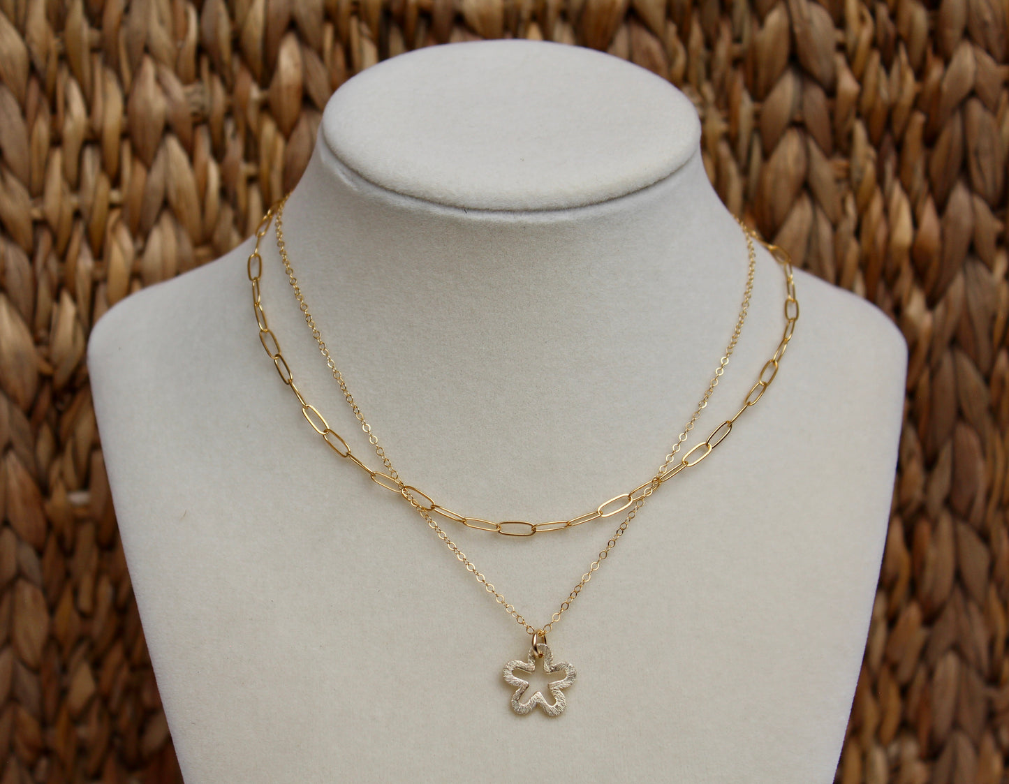 Flower Charm Necklace