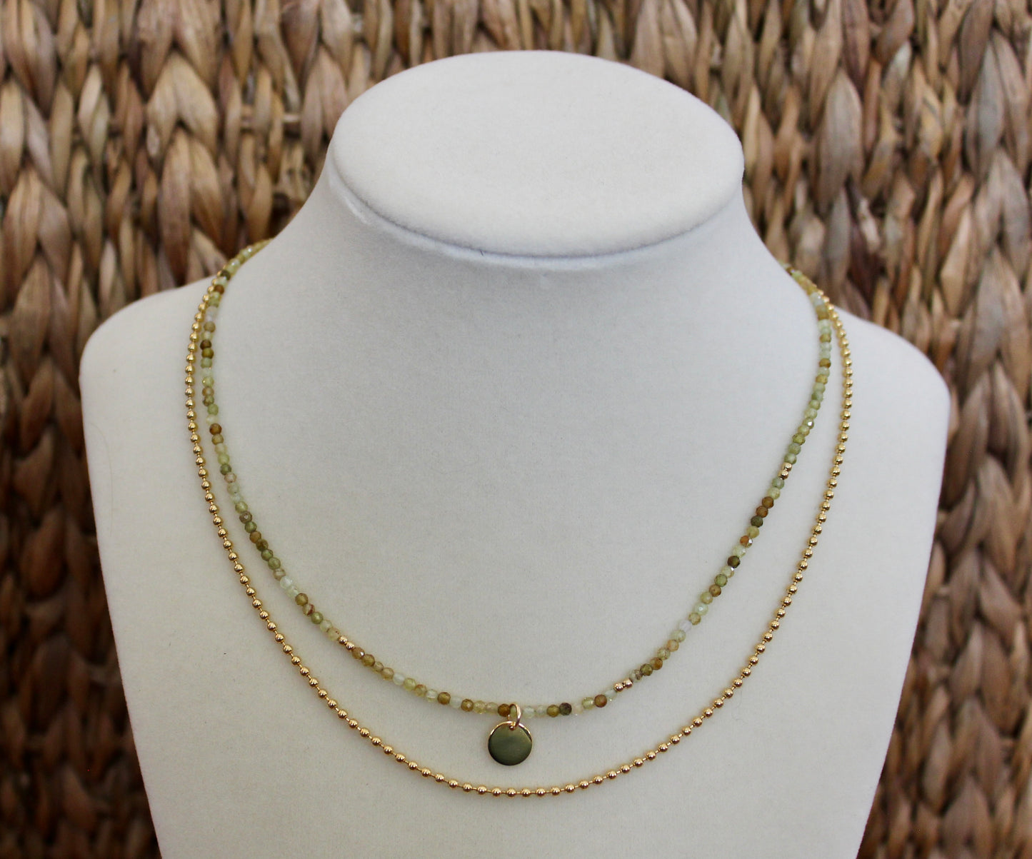 Everyday Beaded Disc Necklaces
