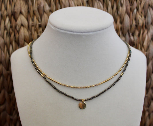 Everyday Beaded Disc Necklaces