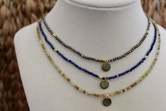 Everyday Beaded Disc Necklaces