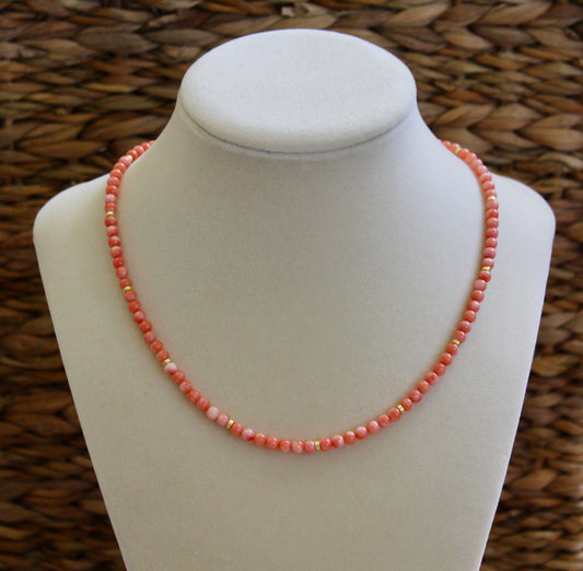 Coral Beaded Necklace