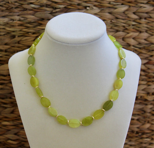 New Jade Beaded Necklace