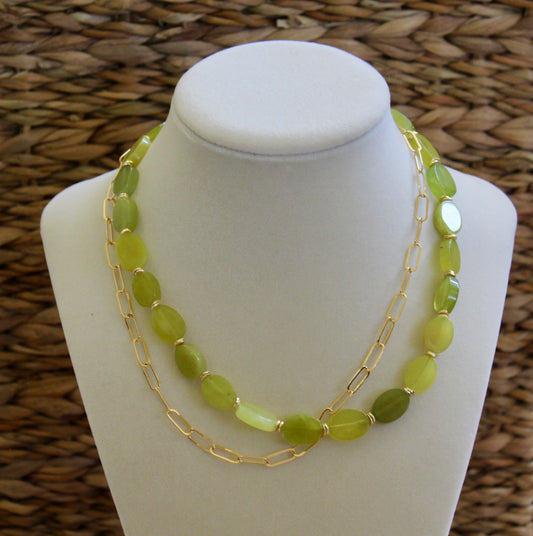 New Jade Beaded Necklace