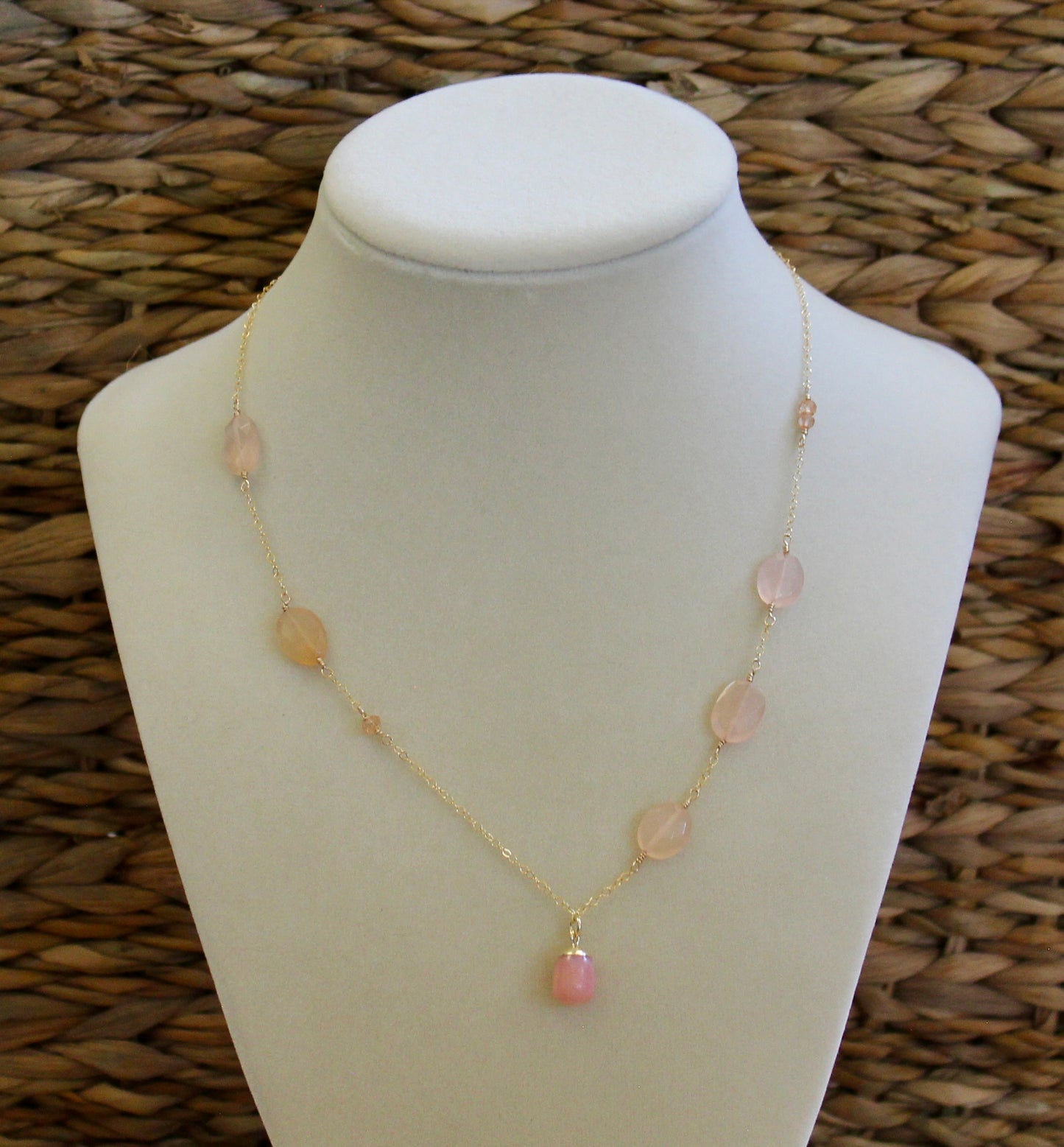 Pink Chalcedony Necklace