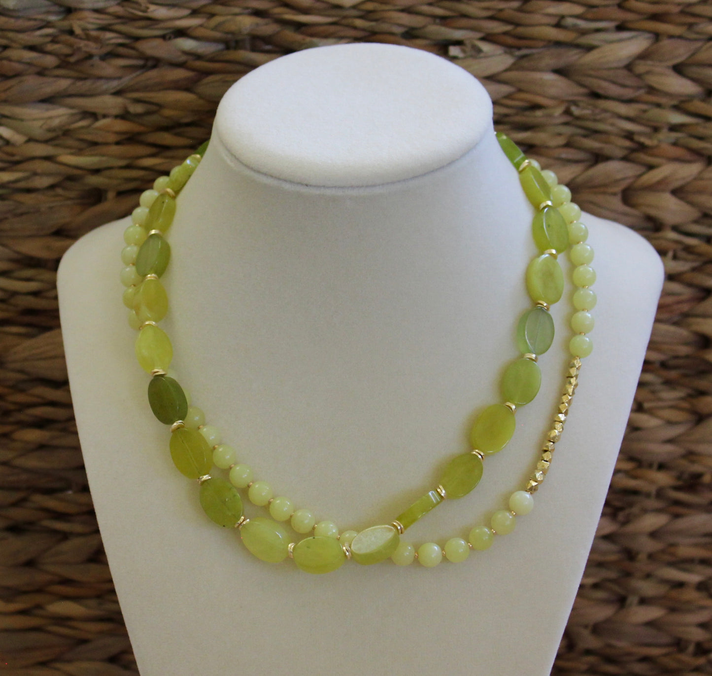 New Jade Beaded Necklace