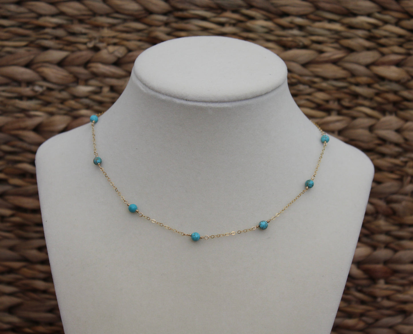 Turquoise Ball Necklace