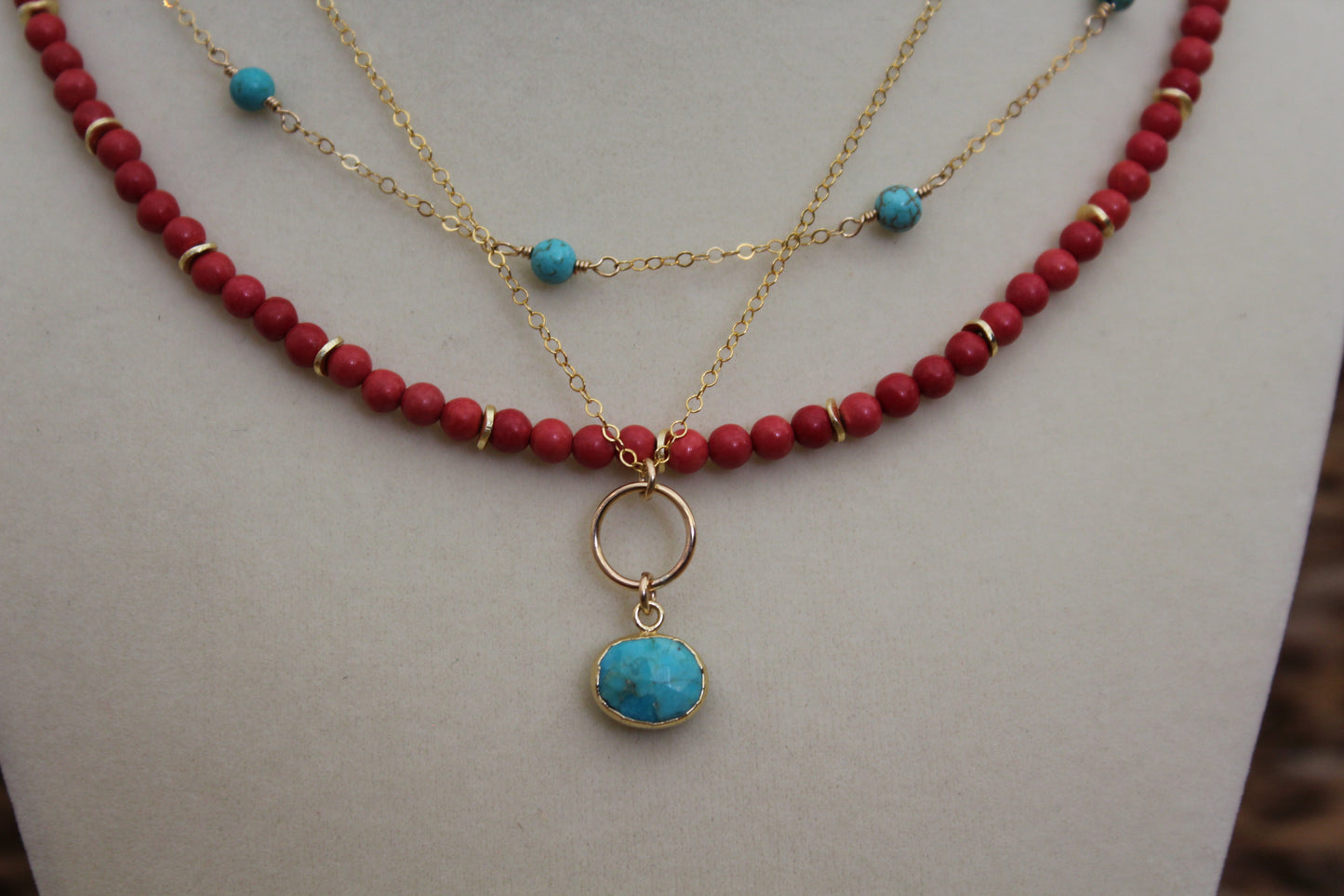 Turquoise Ball Necklace