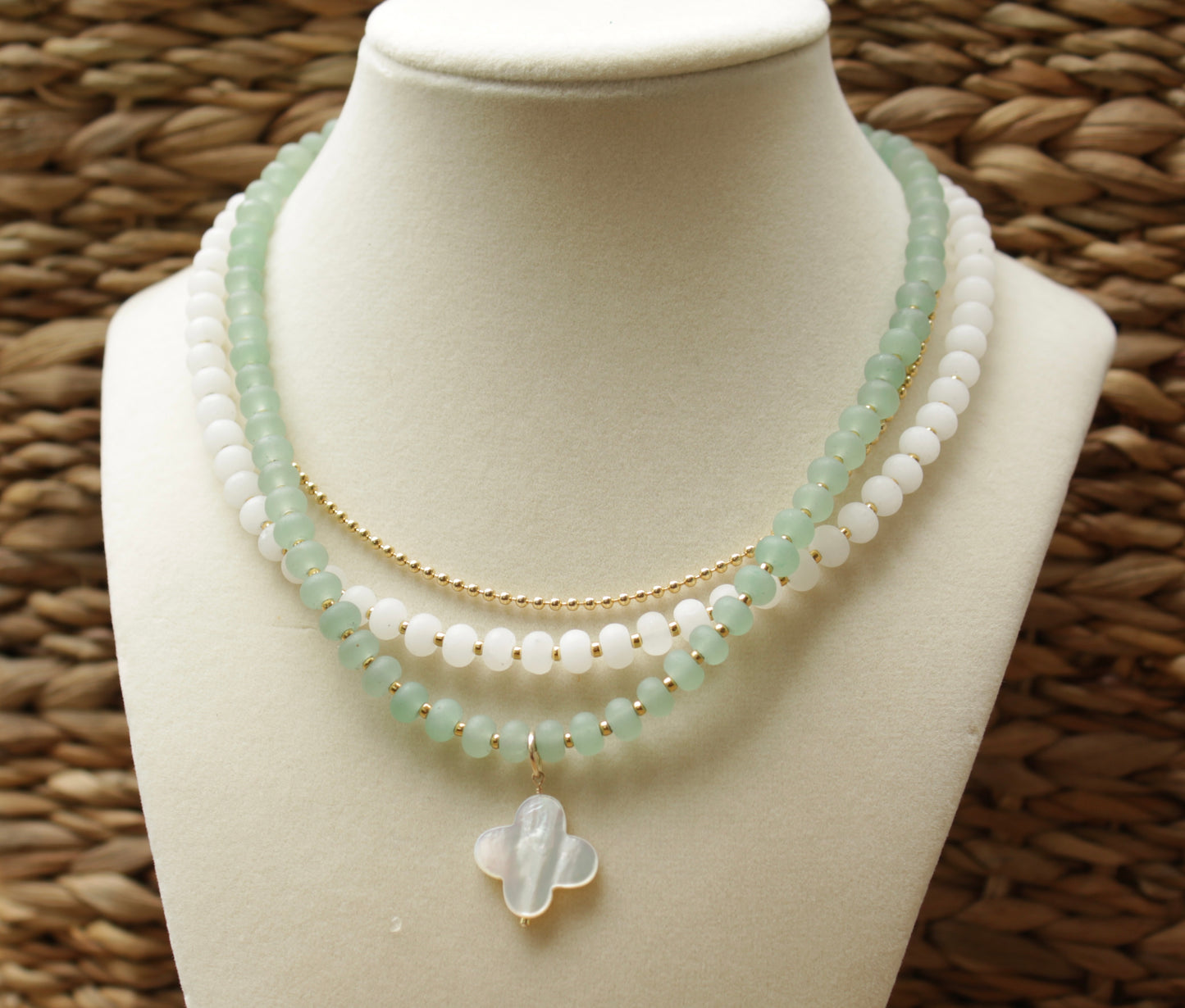 Sea Glass Beaded Necklaces