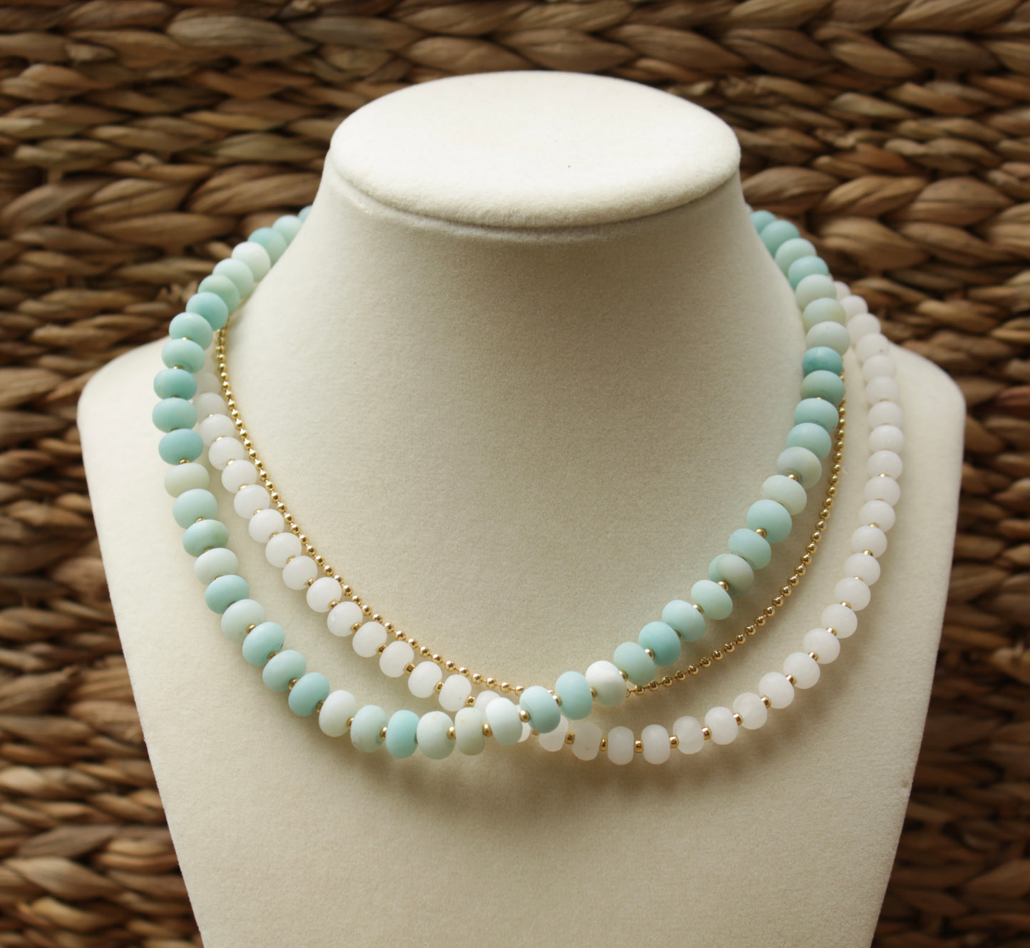 Sea Glass Beaded Necklaces