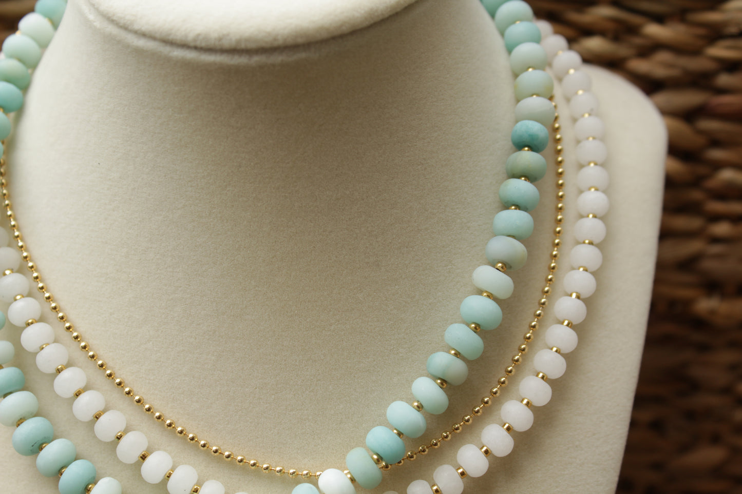 Sea Glass Beaded Necklaces