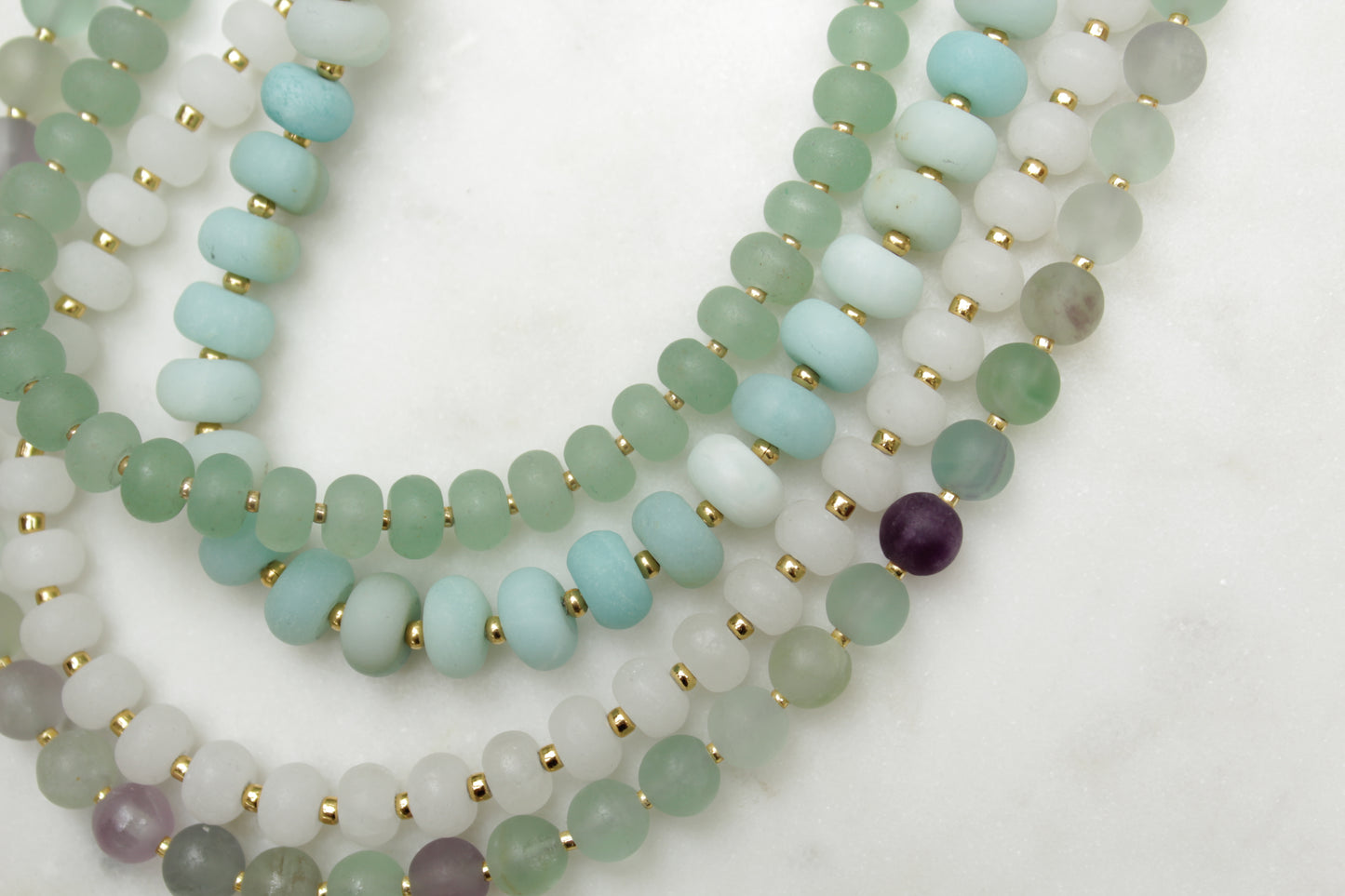 Sea Glass Beaded Necklaces