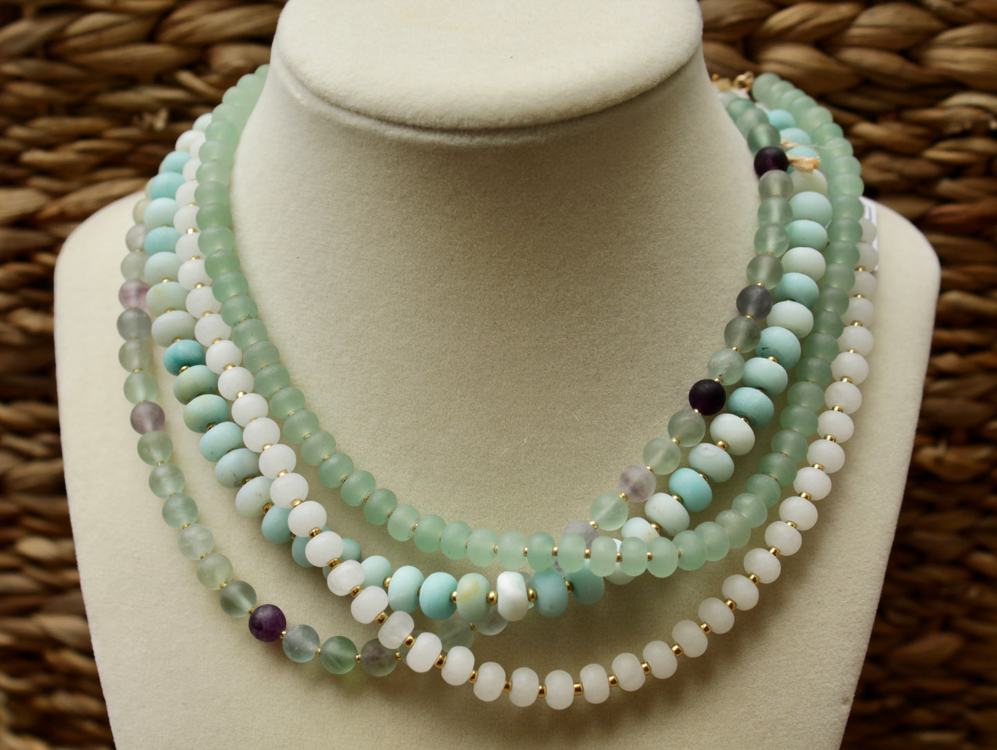 Sea Glass Beaded Necklaces
