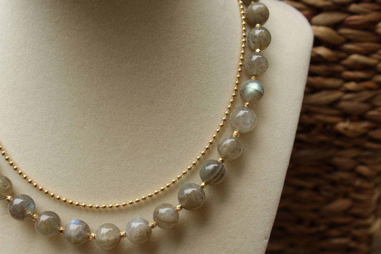 Labradorite Beaded Necklace