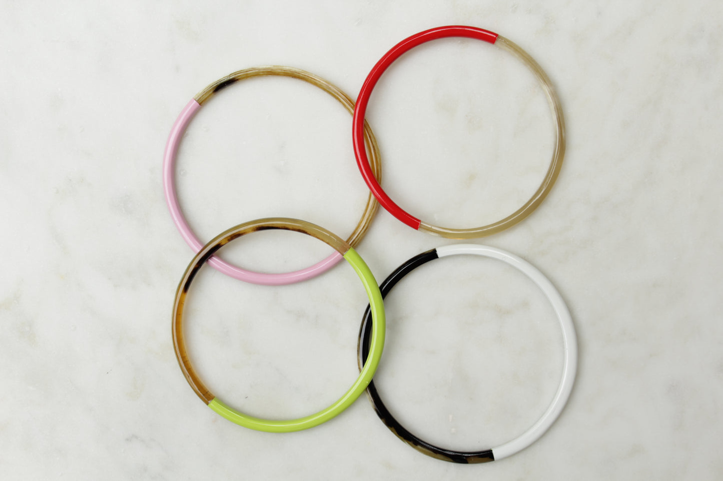 Enamel Horn Bangle