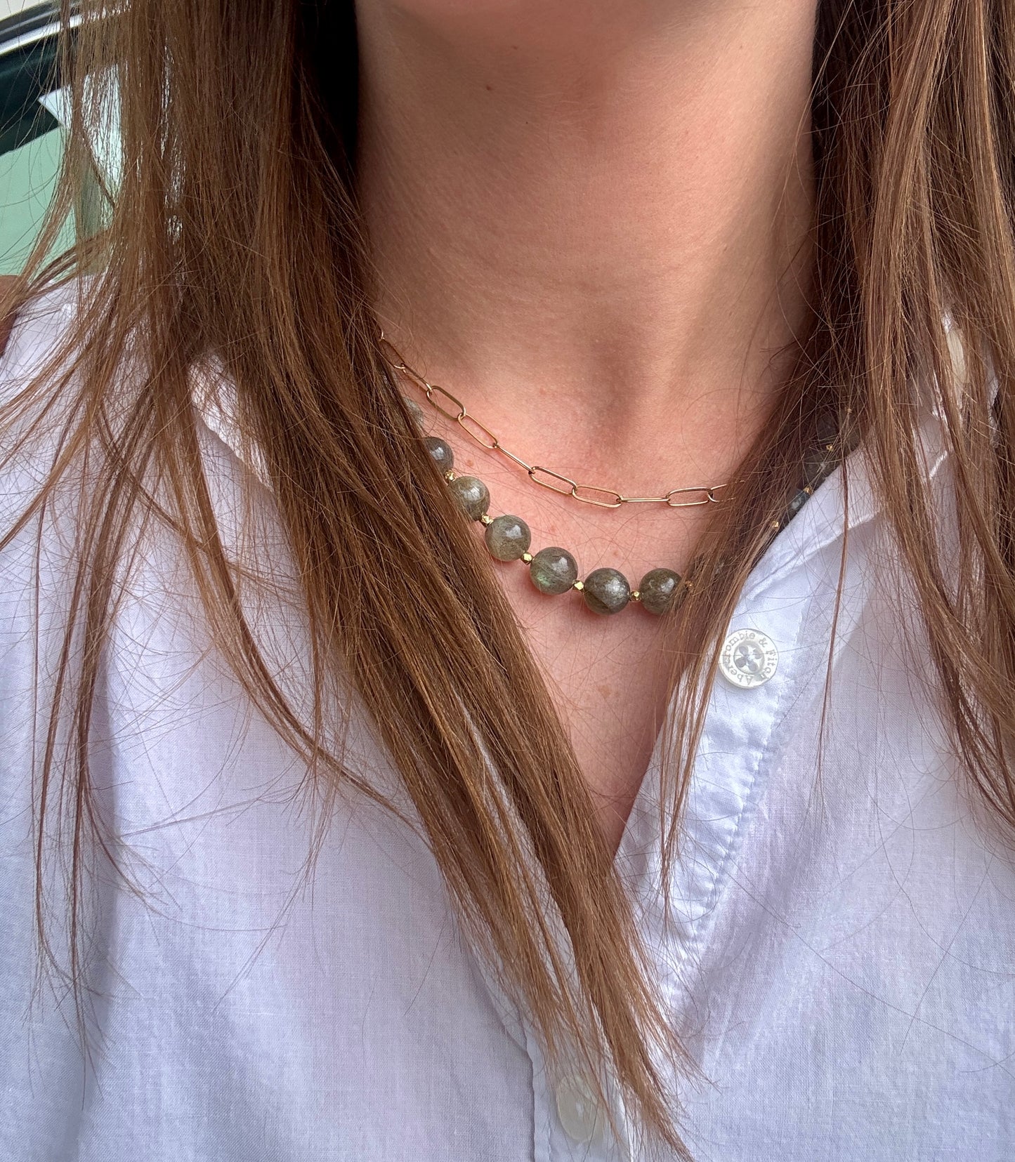 Labradorite Beaded Necklace